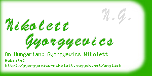 nikolett gyorgyevics business card